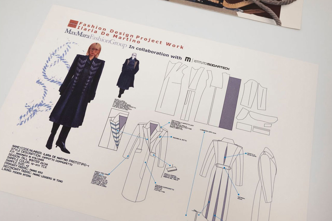 Giovane fashion stylist che seleziona abiti e accessori per creare un outfit coordinato